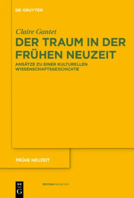 Der Traum in der Frühen Neuzeit by Claire Gantet