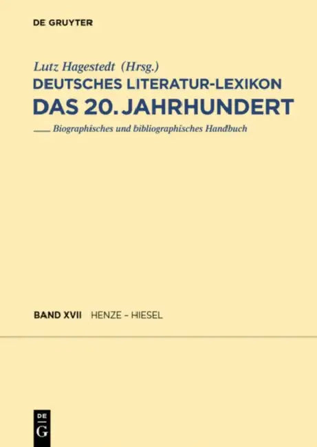 Henze - Hettwer by Walter de Gruyter (EDT)