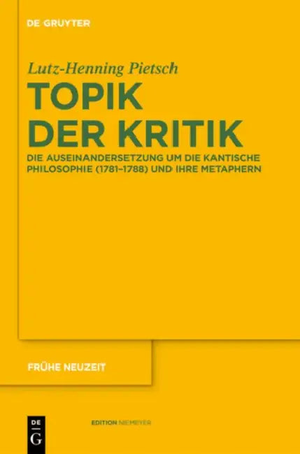 Topik der Kritik by Lutz-Henning Pietsch