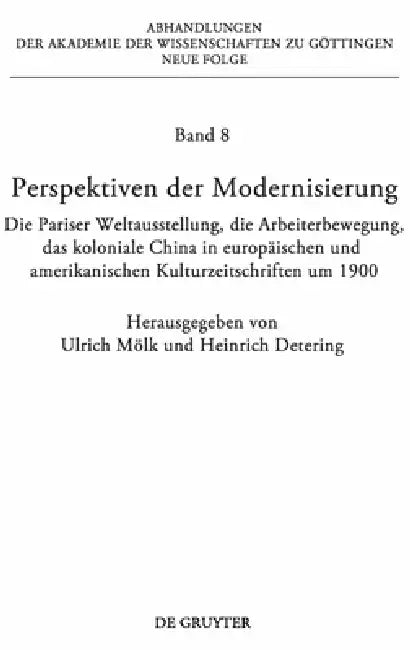 Perspektiven der Modernisierung by Ulrich Mölk, Heinrich Detering, Christoph Jürgensen