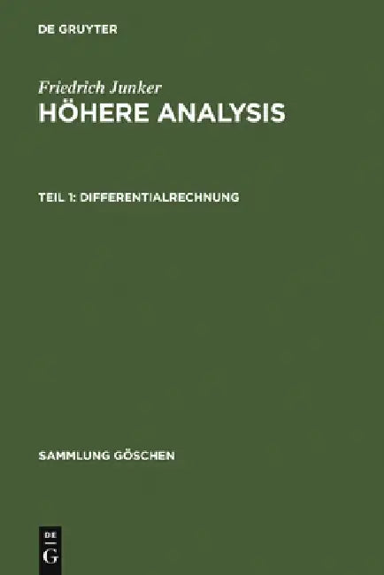 Differentialrechnung by Friedrich Junker
