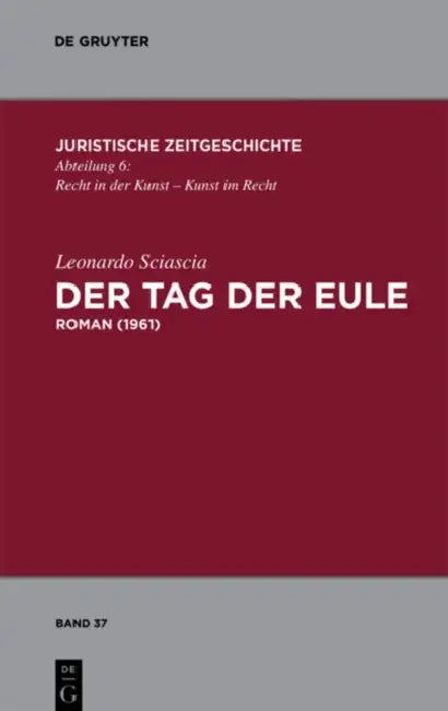 Der Tag der Eule by Leonardo Sciascia, Gisela Schlüter, Daniele Negri