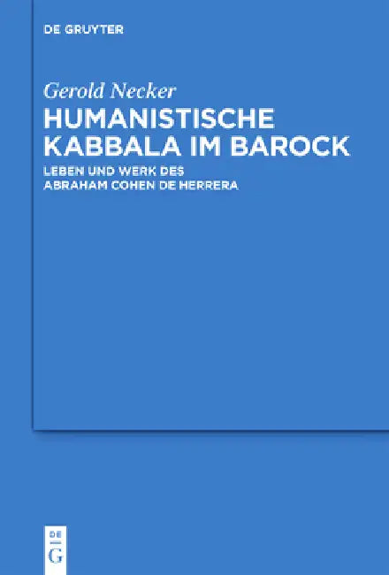 Humanistische Kabbala im Barock by Gerold Necker