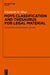 Moys Classification and Thesaurus for Legal Materials by Elizabeth M./ Morris, Diana (EDT) Moys