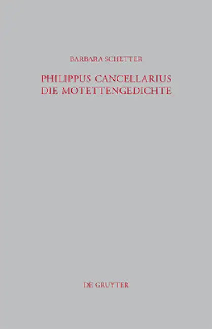 Philippus Cancellarius by Barbara Schetter
