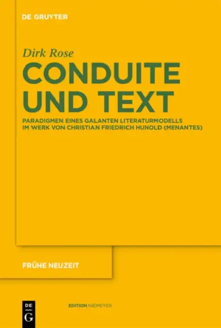 Conduite und Text by Dirk Rose