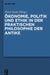 Ökonomie, Politik Und Ethik in Der Praktischen Philosophie Der Antike by Peter Seele