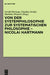 Von Der Systemphilosophie Zur Systematischen Philosophie - Nicolai Hartmann by Gerald Hartung, Matthias Wunsch, Claudius Strube