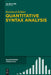 Quantitative Syntax Analysis by Reinhard Köhler