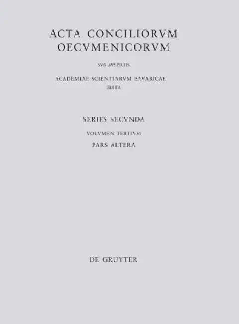 Concilii Actiones IV-V by Erich Lamberz