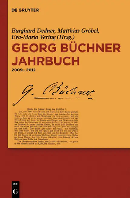 Georg Büchner Jahrbuch, Band 12, Georg Büchner Jahrbuch by Burghard Dedner, Matthias Gröbel, Eva-Maria Vering
