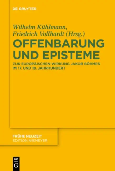 Offenbarung und Episteme by Wilhelm Kühlmann, Friedrich Vollhardt
