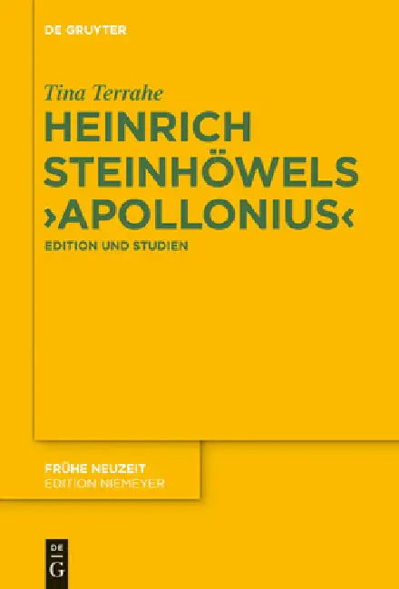 Heinrich Steinhöwels 'Apollonius' by Tina Terrahe