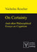 On Certainty and Other Philosophical Essays on Cognition by Nicholas Rescher