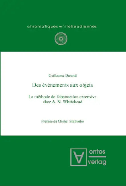 Des événements aux objets by Guillaume Durand