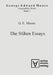 Ausgewählte Schriften, Band 3, Die frühen Essays by Georg Edward Moore