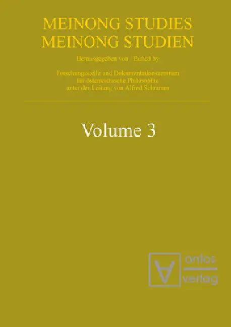 Meinongian Issues in Contemporary Italian Philosophy by Alfred Schramm