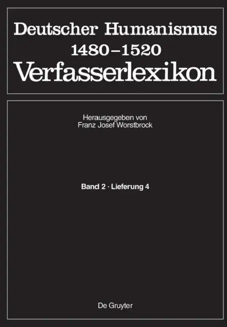 Stamler, Johannes (Forts.) - Zasius by Wolfgang Stammler, Franz Josef Worstbrock, Burghart Wachinger