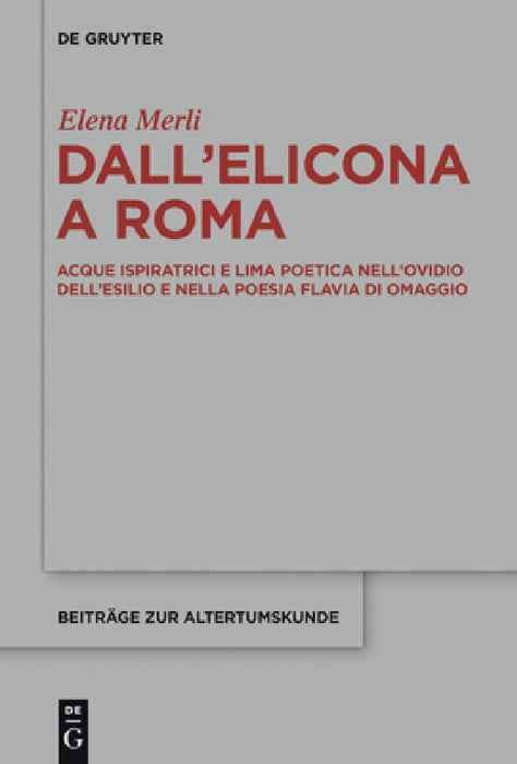 Dall'Elicona a Roma by Elena Merli