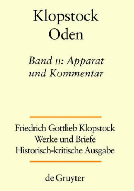 Apparat Und Kommentar by Horst Gronemeyer, Klaus Hurlebusch