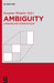 Ambiguity: Language and Communication by Susanne Winkler