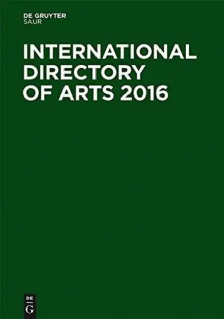 International Directory of Arts 2016 by Phoebe von Held