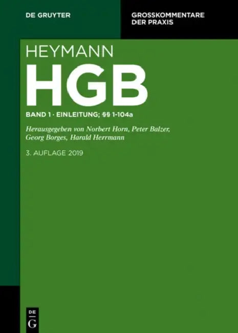 Erstes Buch. Einleitung; 1-104a by Norbert (EDT)/ Balzer, Peter (EDT)/ Borges, Georg (EDT)/ Herrmann, Harald (EDT) Horn