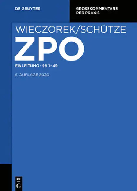 Einleitung; §§ 1-49 by Stefan Smid