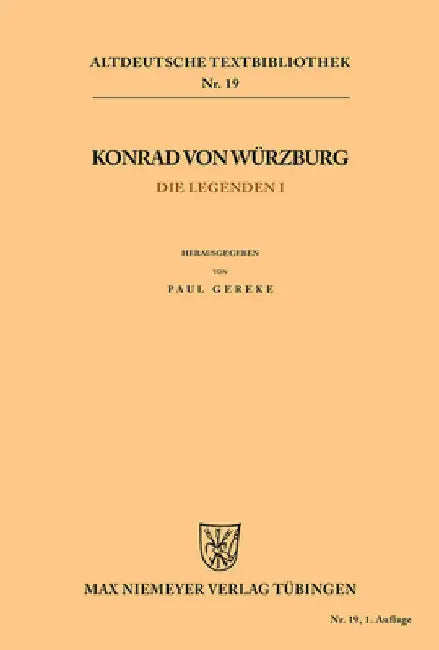 Die Legenden I by Gereke, Paul
