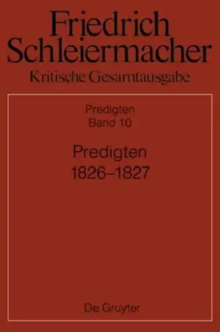 Predigten 1826-1827 by Brinja Bauer, Ralph Brucker, Michael Pietsch