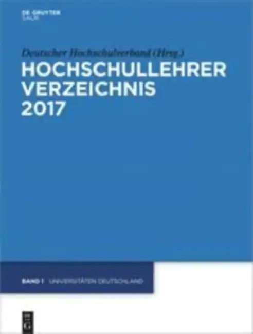 Universitäten Deutschland by Deutscher Hochschulverband (EDT)