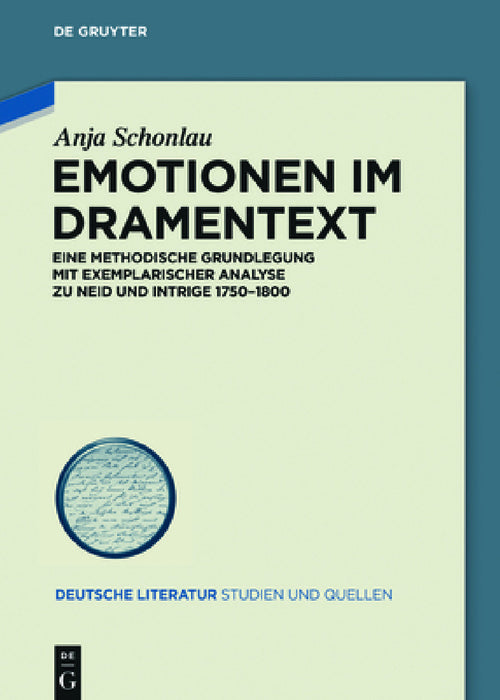 Emotionen im Dramentext by Anja Schonlau