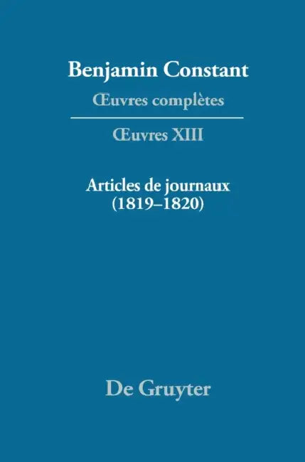 Articles De Journaux 1819-1820 by Leonard (EDT) Burnand