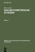 Beihefte zur Zeitschrift für romanische Philologie Dialektometrische Studien by Siegfried Selberherr, Hans Goebl