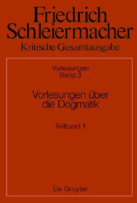 Vorlesungen Über Die Dogmatik by Rolf Schäfer