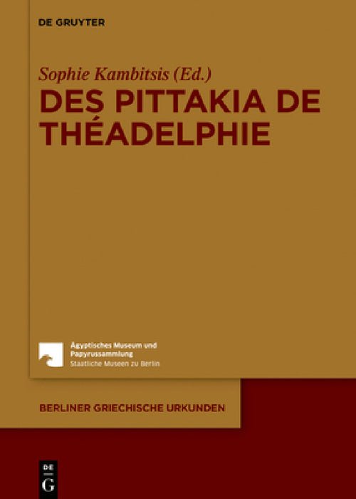 Des pittakia de Théadelphie by Sophie Kambitsis