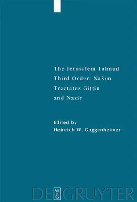 Tractates Gittin and Nazir by Heinrich W. Guggenheimer