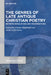 The Genres of Late Antique Christian Poetry: Between Modulations and Transpositions by Fotini Hadjittofi