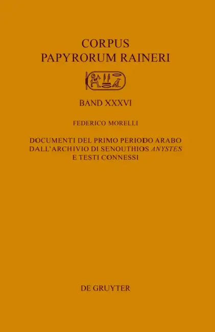 Documenti del Primo Periodo Arabo Dall'archivio Di Senouthios >Anystes by Federico Morelli