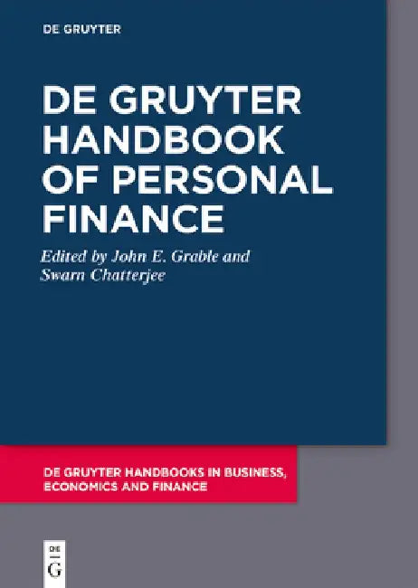 de Gruyter Handbook of Personal Finance by John E. Grable