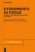 Experiments in Focus: Information Structure and Semantic Processing by Sam Featherston