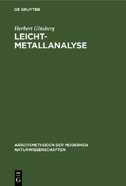 Leichtmetallanalyse by Herbert Ginsberg