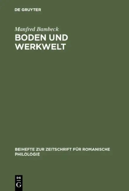 Boden und Werkwelt by Manfred Bambeck