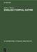 English Formal Satire: Elizabethan to Augustan by Doris C. Powers