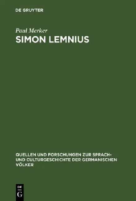 Simon Lemnius by Paul Merker
