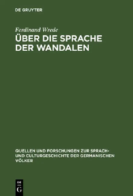 Über die Sprache der Wandalen by Ferdinand Wrede