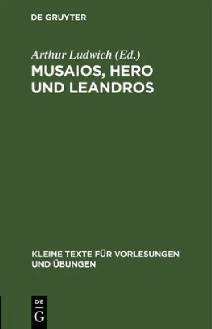 Musaios, Hero und Leandros by Arthur Ludwich