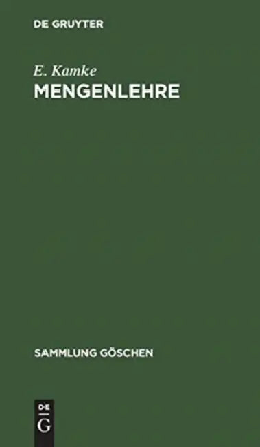 Mengenlehre by E. Kamke