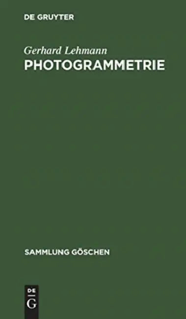Photogrammetrie by Gerhard Lehmann