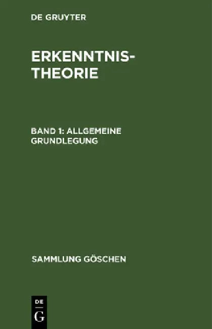 Allgemeine Grundlegung by Gerhard Kropp
